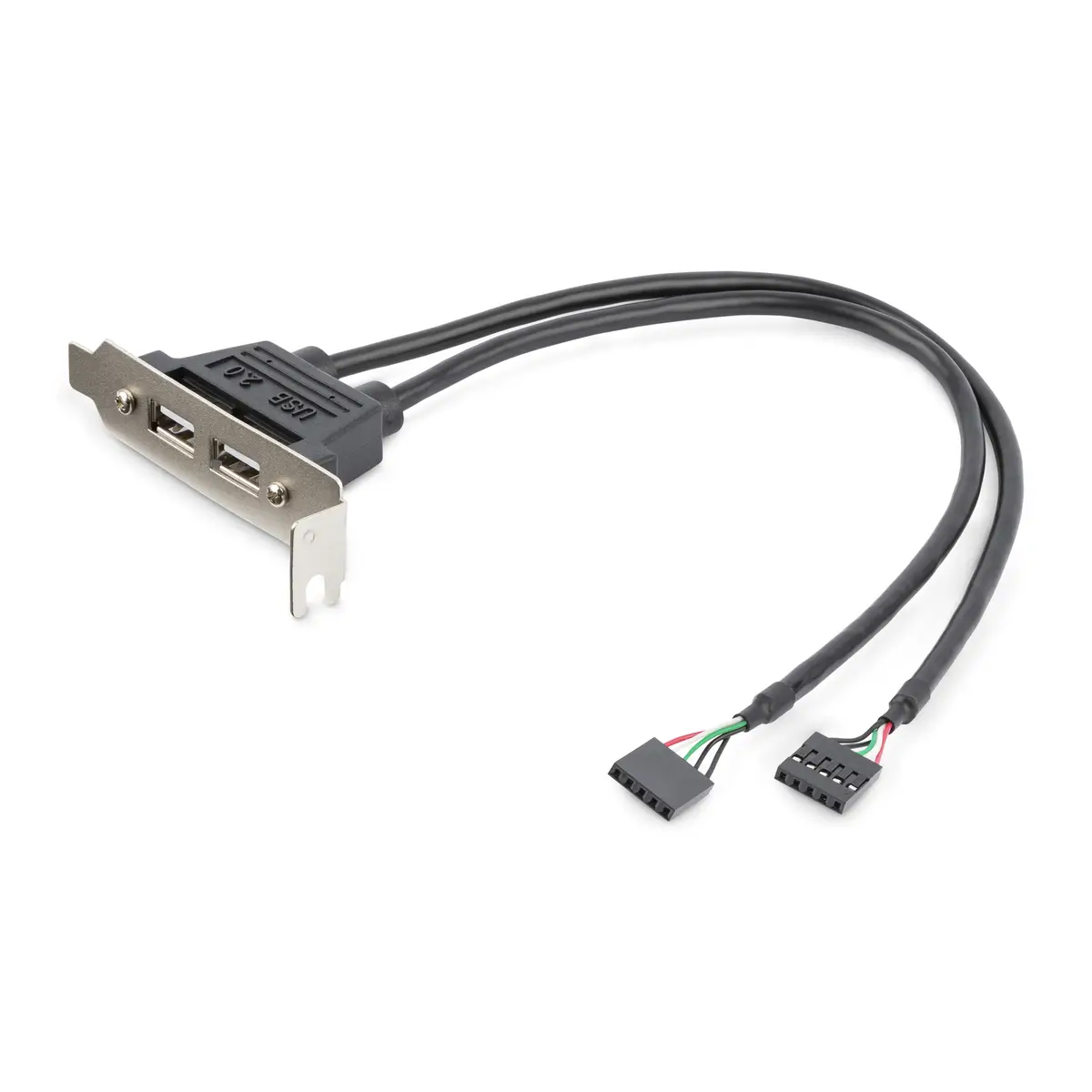 2-Port USB 2.0 Low Profile Slotblech