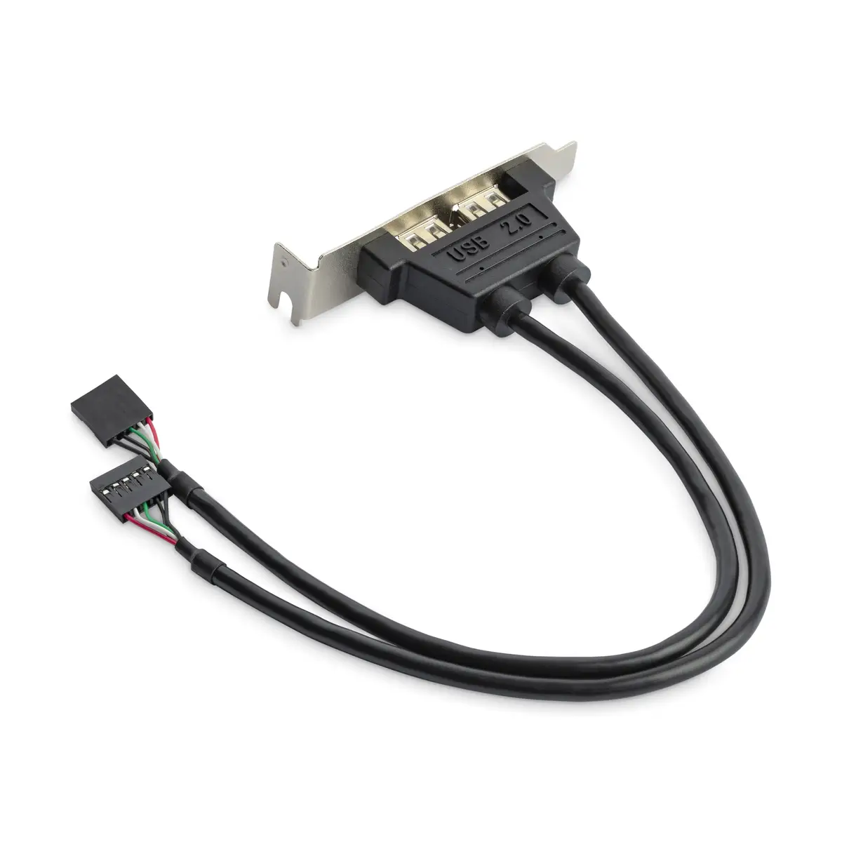 2-Port USB 2.0 Low Profile Slotblech