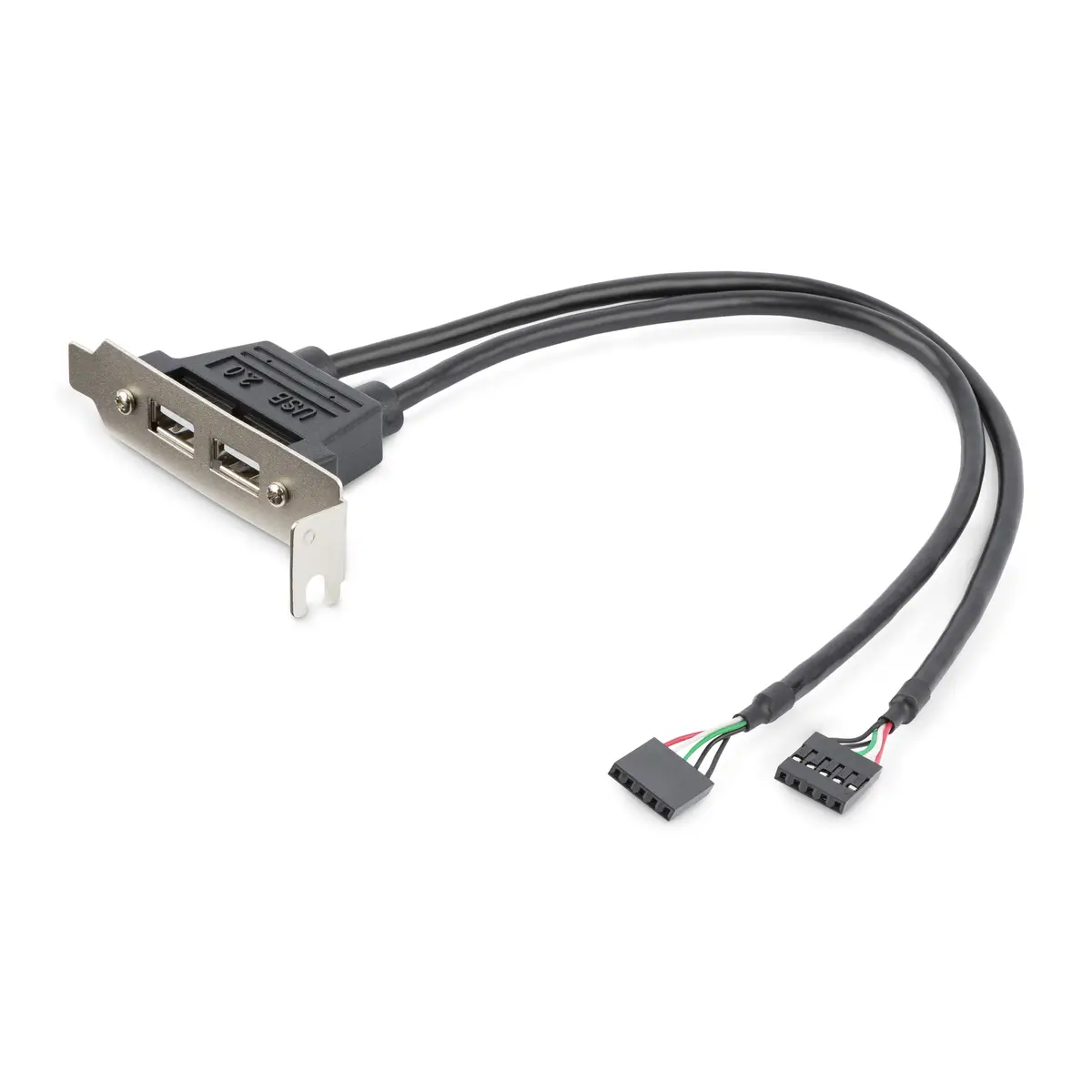 2-Port USB 2.0 Low Profile Slotblech