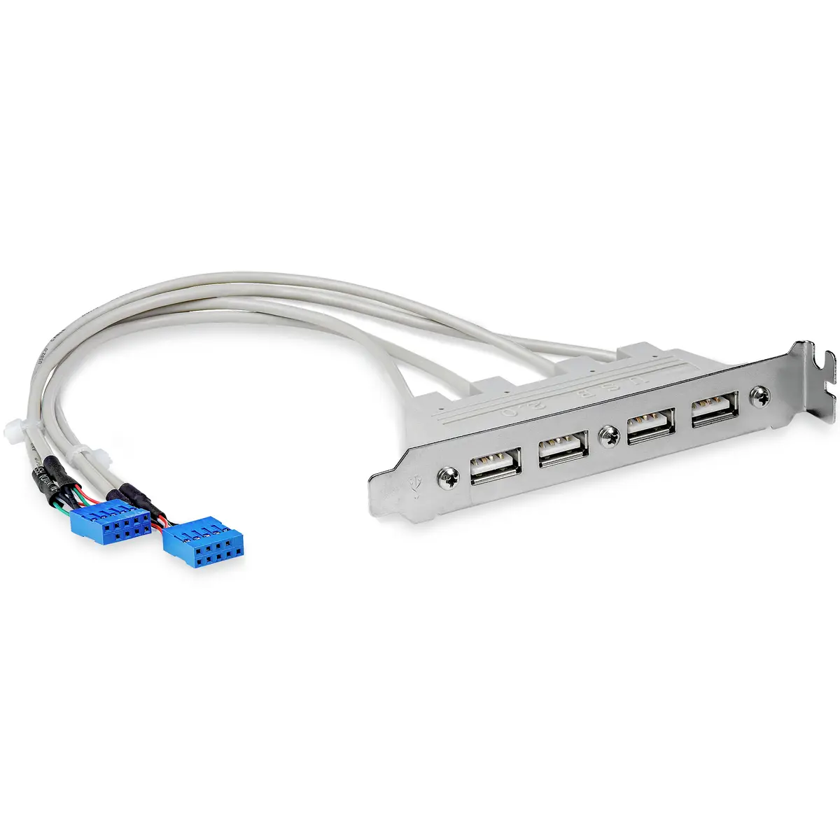 USB 2.0 Slotblech Adapter 4 Port