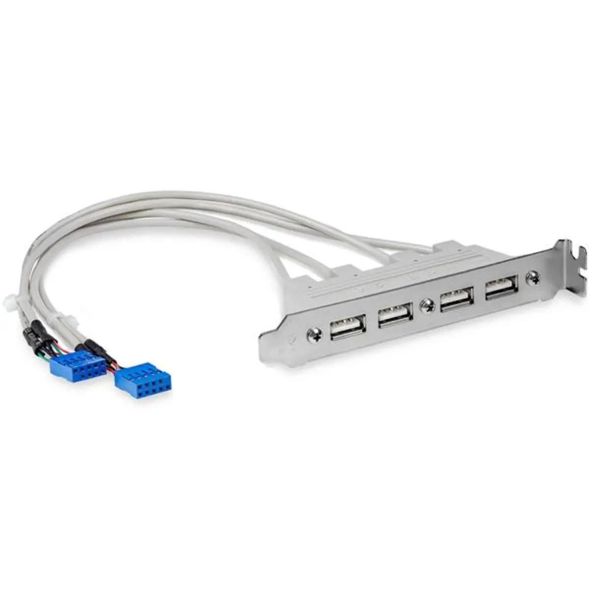USB 2.0 Slotblech Adapter 4 Port
