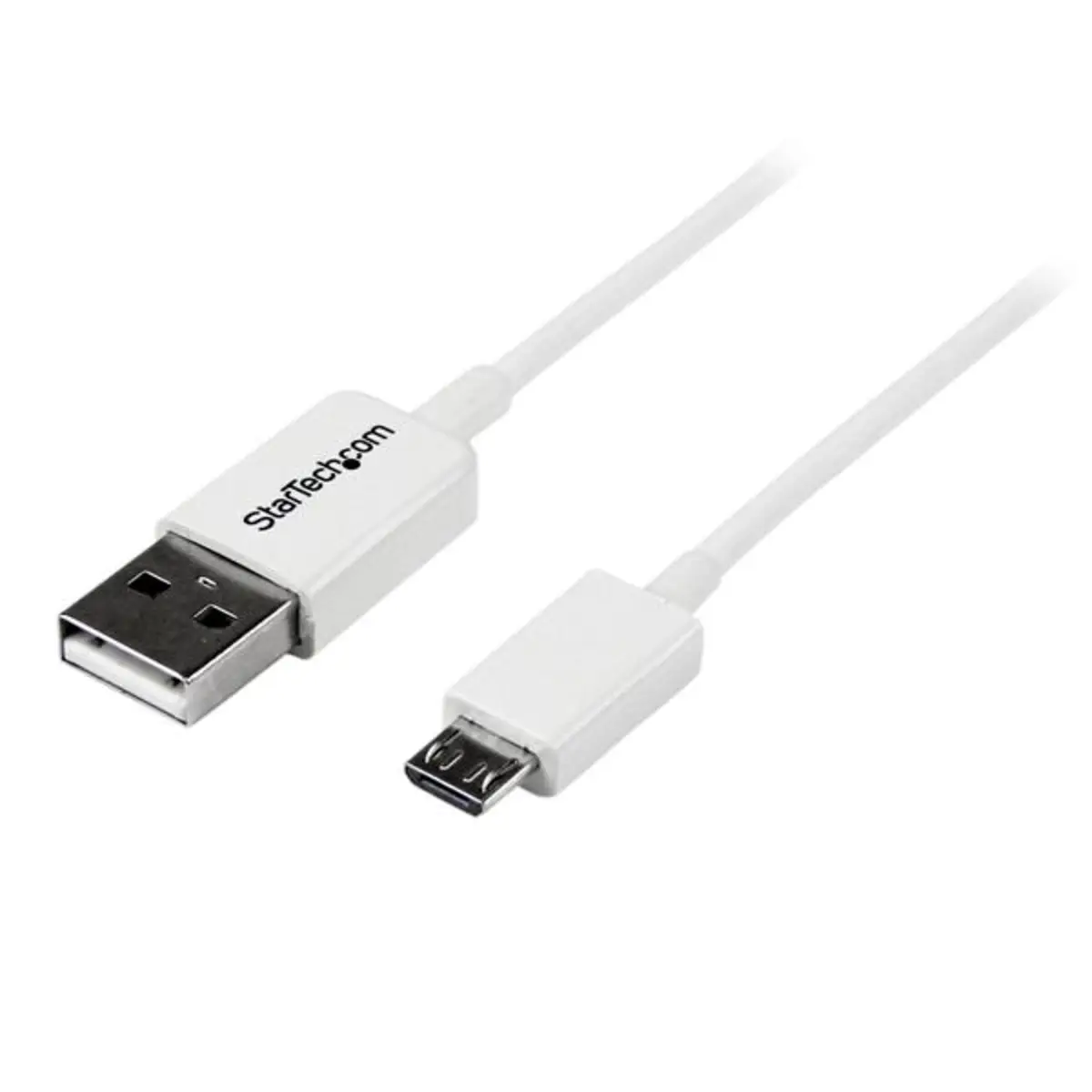 USB 2.0 Micro USB Kabel A/Micro B Stecker/Stecker weiß 2m