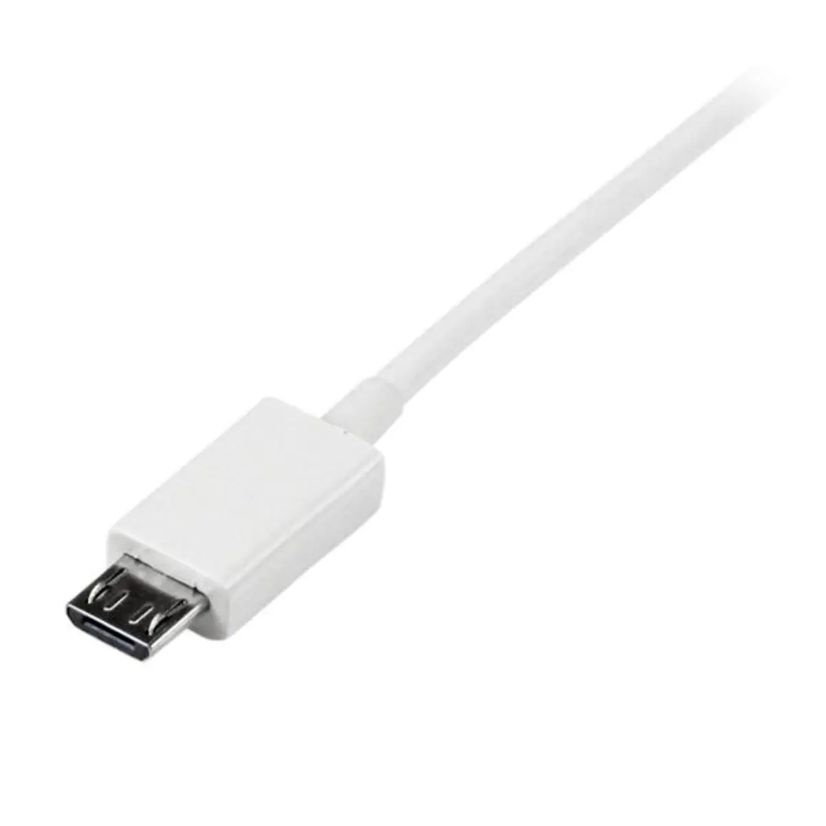 USB 2.0 Micro USB Kabel A/Micro B Stecker/Stecker weiß 2m