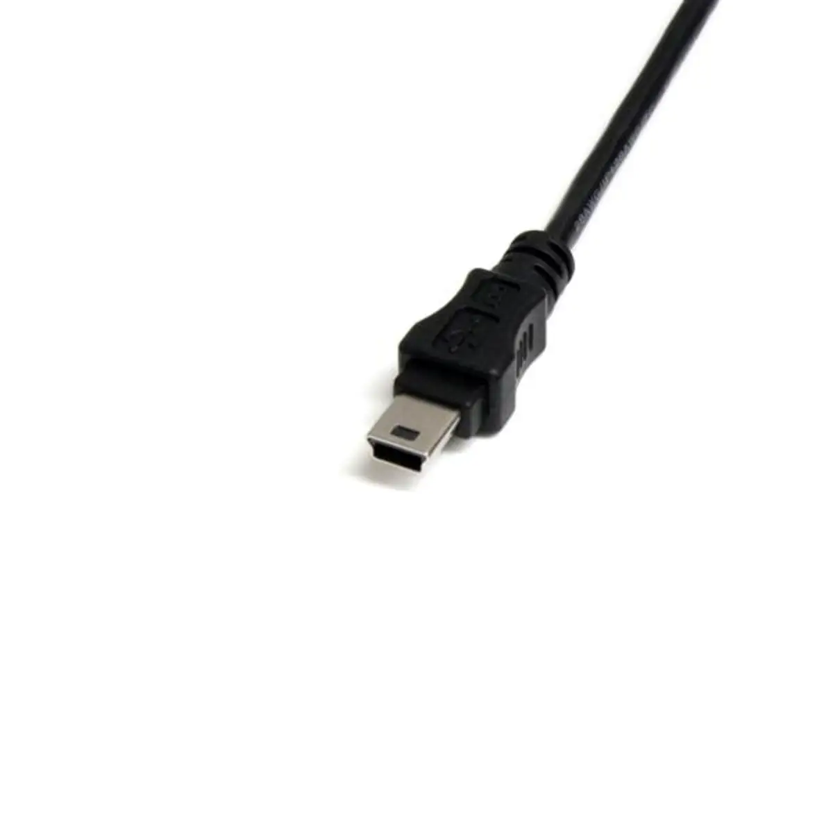 Mini USB 2.0 Kabel USB-A/MiniUSB Stecker/Buchse Schwarz 0,30m