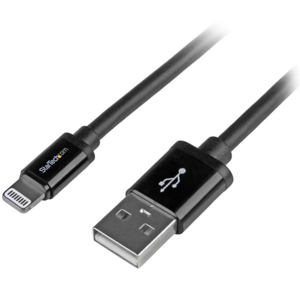 USB Kabel für iPhone Lightning/USB-A Männlich/Männlich Schwarz 2m