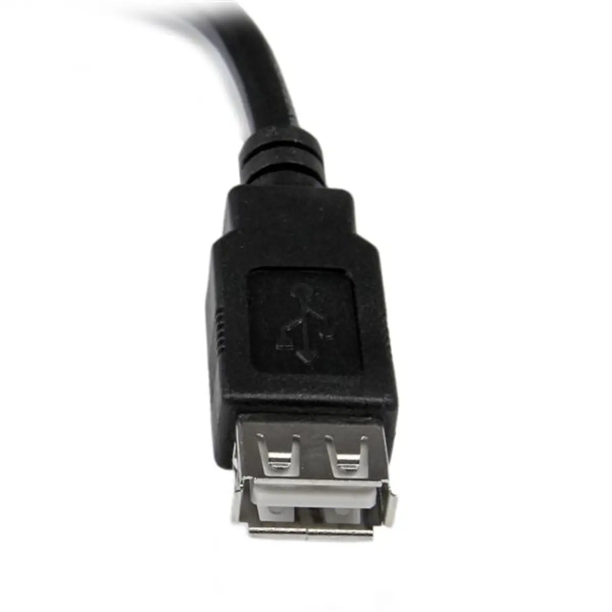 USB 2.0 Verlängerungskabel A/A Stecker/Buchse schwarz 15cm