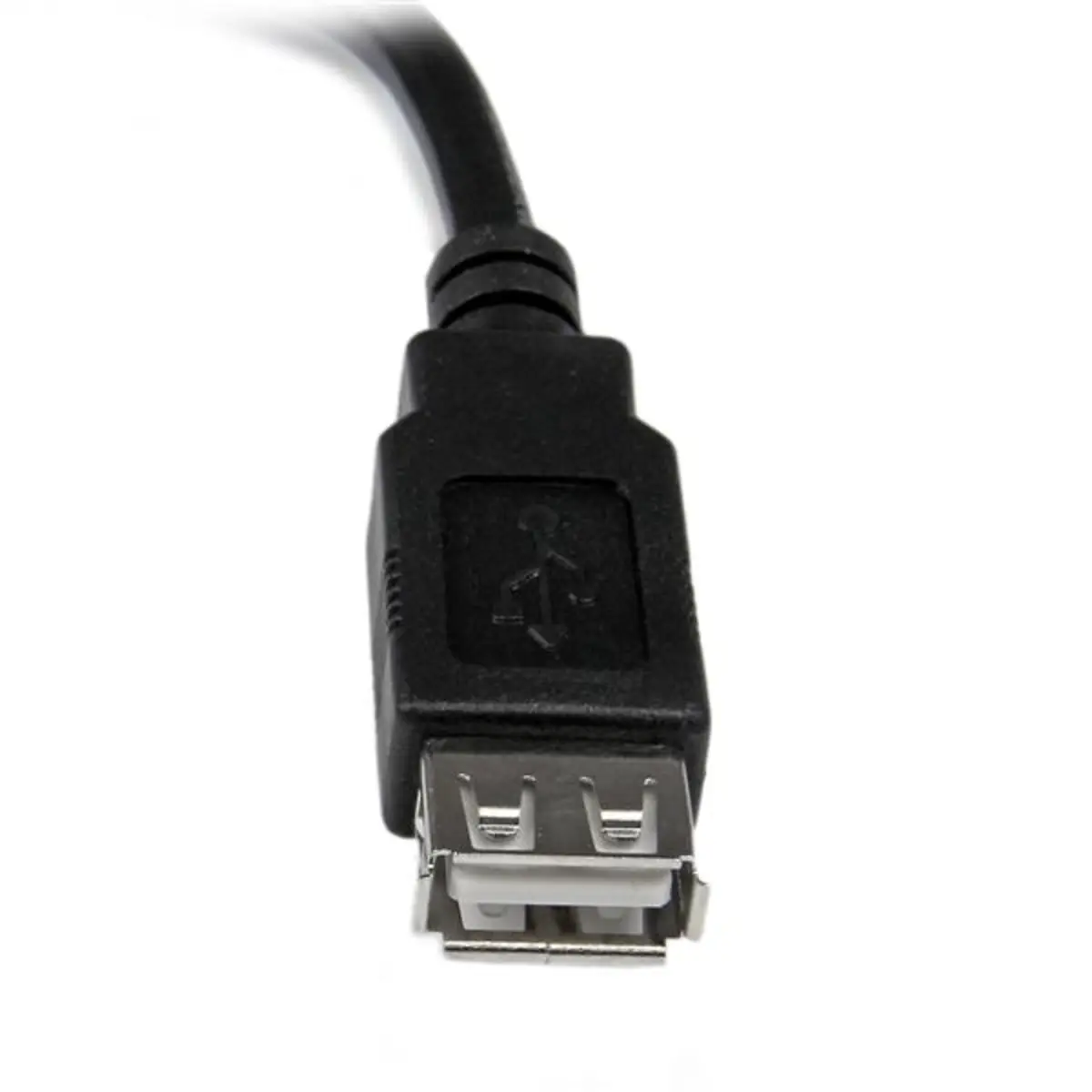 USB 2.0 Verlängerungskabel A/A Stecker/Buchse schwarz 15cm