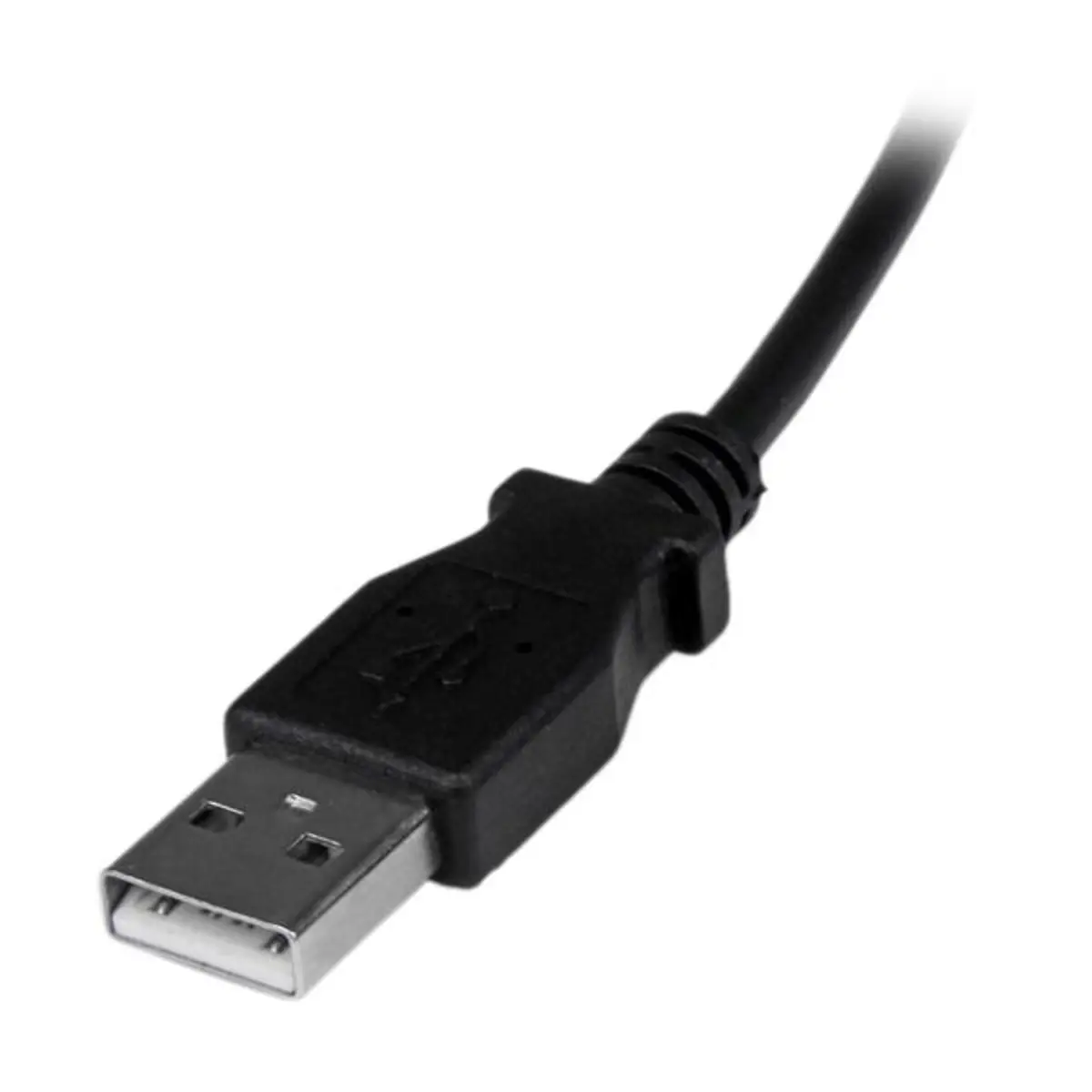 StarTech USB 2.0 cable A/Micro B plug/90 Grad plug black 2m