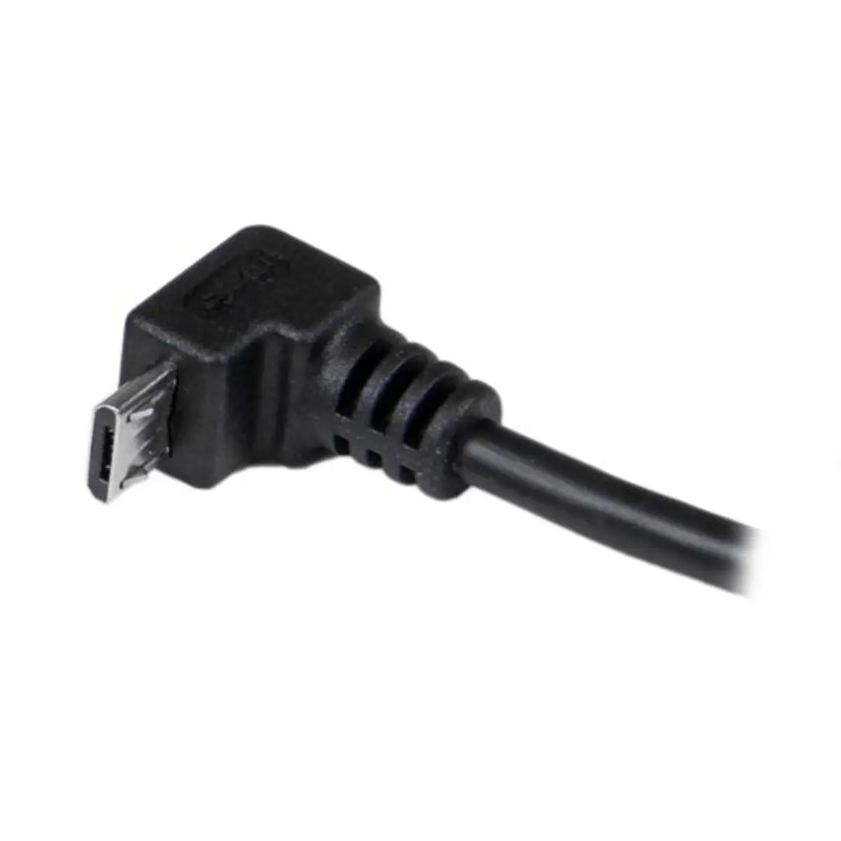 StarTech USB 2.0 cable A/Micro B plug/90 Grad plug black 2m