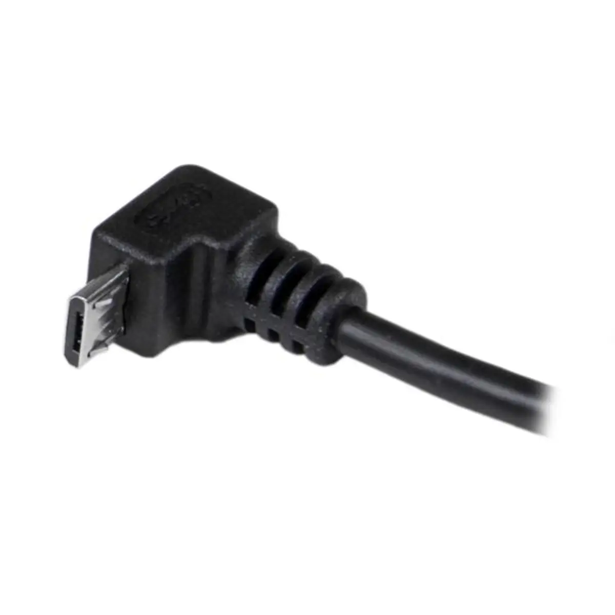 StarTech USB 2.0 cable A/Micro B plug/90 Grad plug black 2m