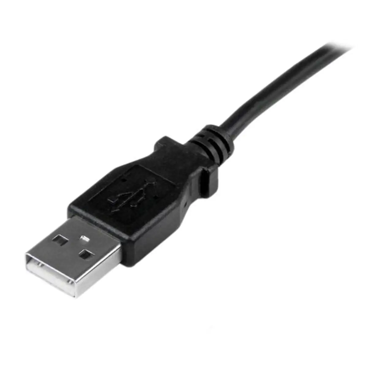 USB A auf Mini USB B Anschlusskabel gewinkelt Schwarz 1 m