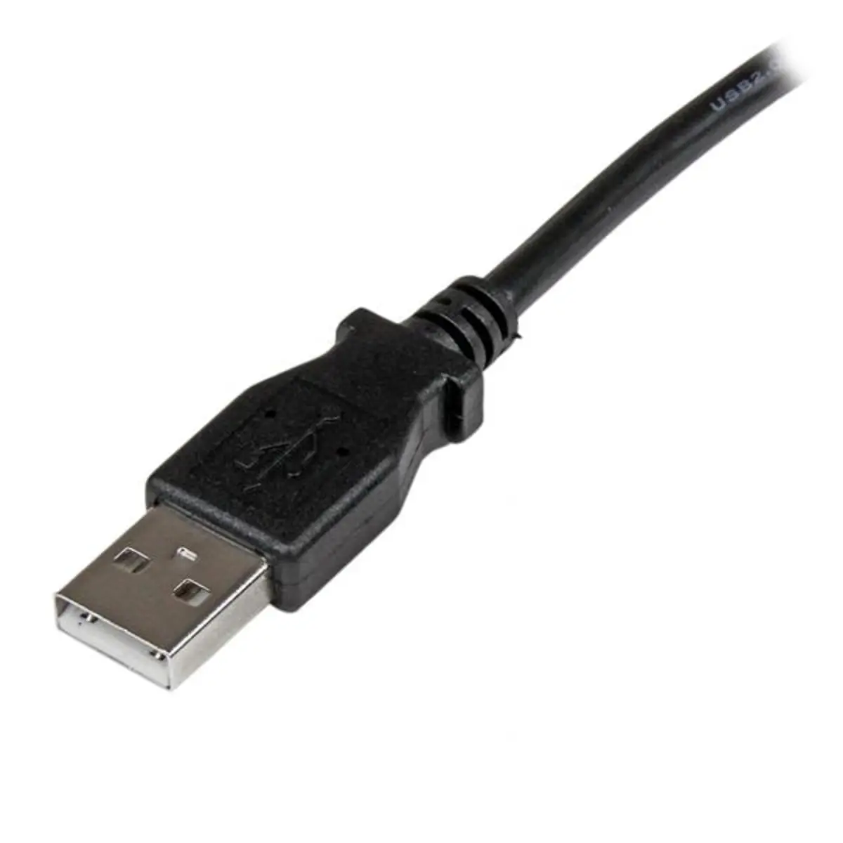 USB 2.0 Kabel A/B Stecker/Winkelstecker schwarz 3m