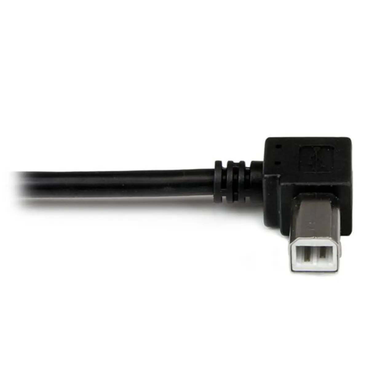 USB Kabel links abgewinkelt USB-A/USB-B Stecker/Stecker Schwarz 2m