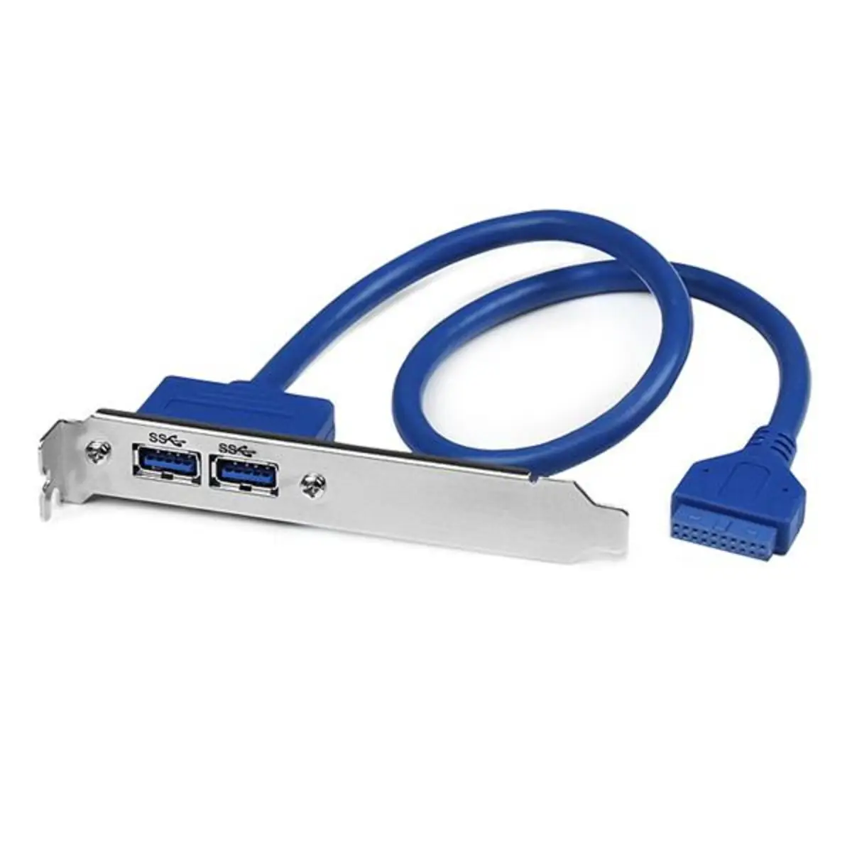 2 Port USB 3.0 A Buchse Slotblech Adapter