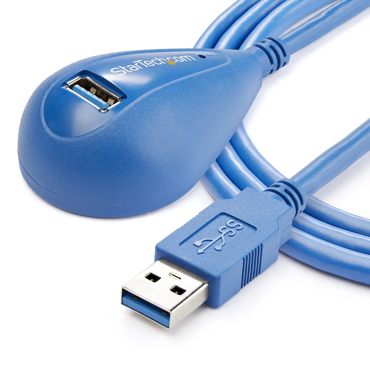 USB Verlängerungskabel USB-A/USB-A Stecker/Buchse Blau 1,5m