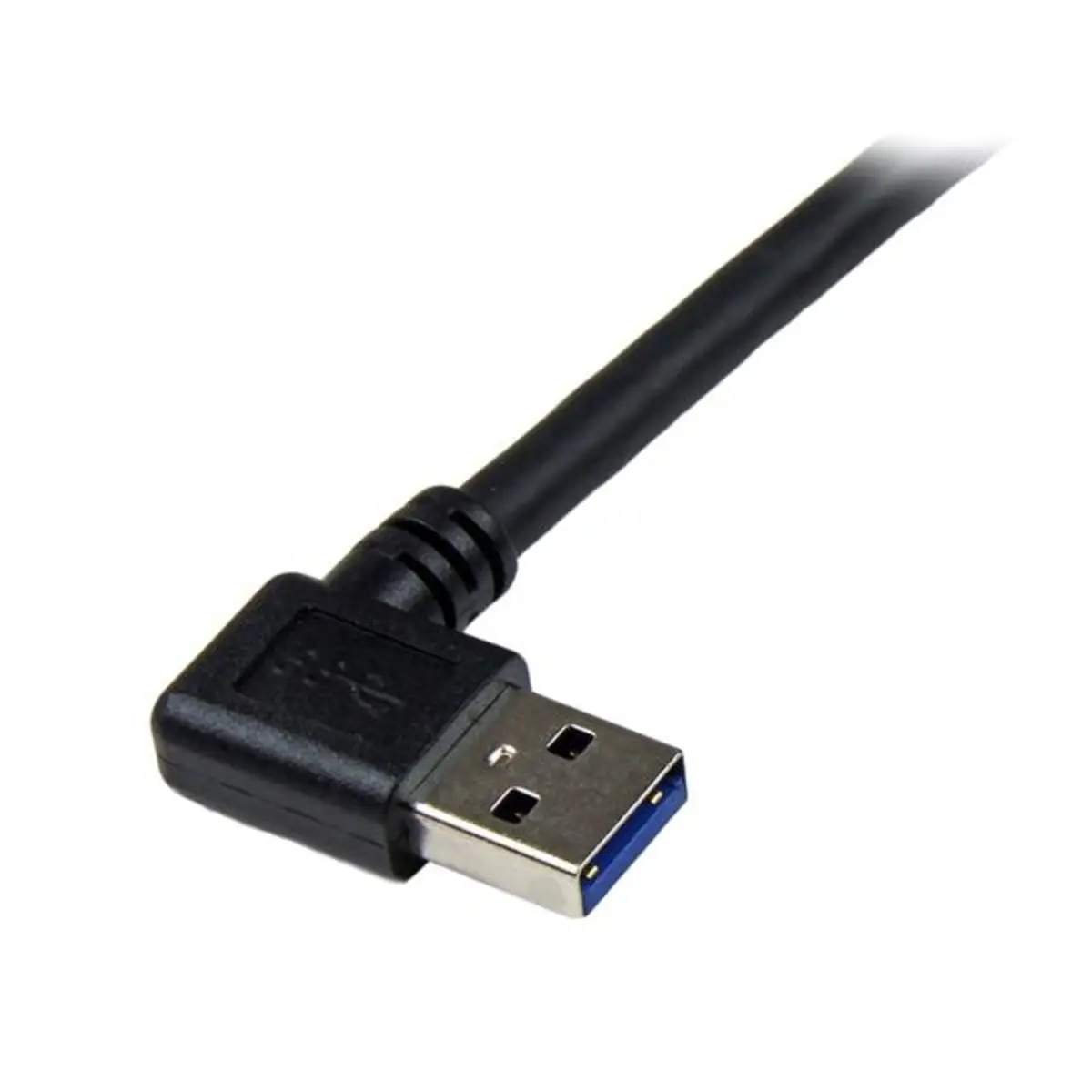 USB Kabel abgewinkelt USB-A/USB-B Stecker/Stecker Schwarz 1m