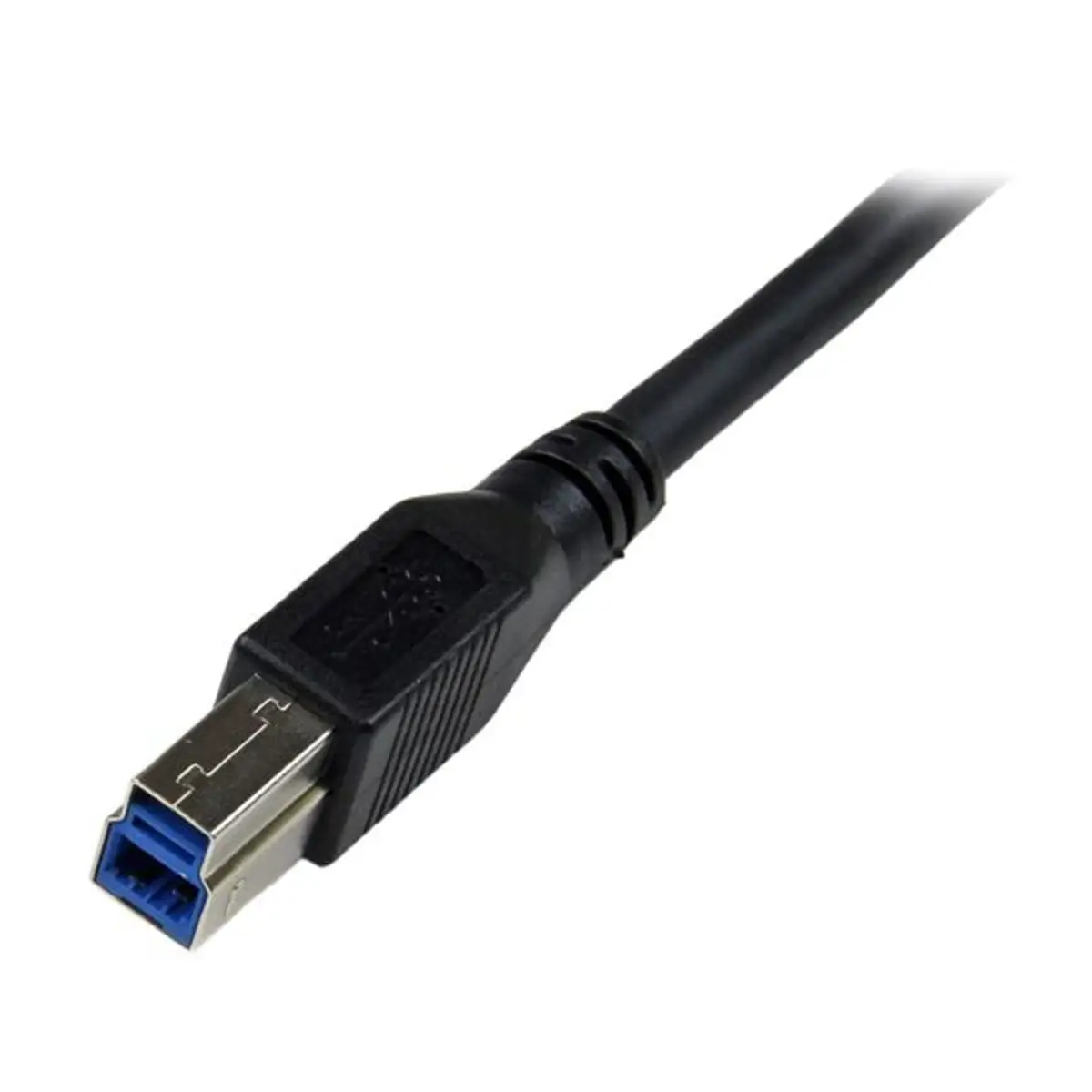 USB Kabel abgewinkelt USB-A/USB-B Stecker/Stecker Schwarz 1m
