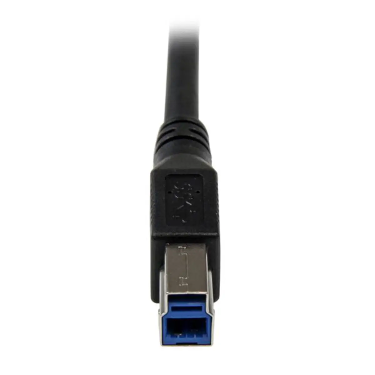 USB Kabel abgewinkelt USB-A/USB-B Stecker/Stecker Schwarz 1m