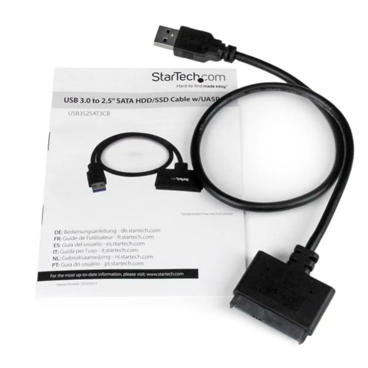 StarTech USB 3.0 to 6,4 cm (2,5inch) SATA adaptor with UASP black