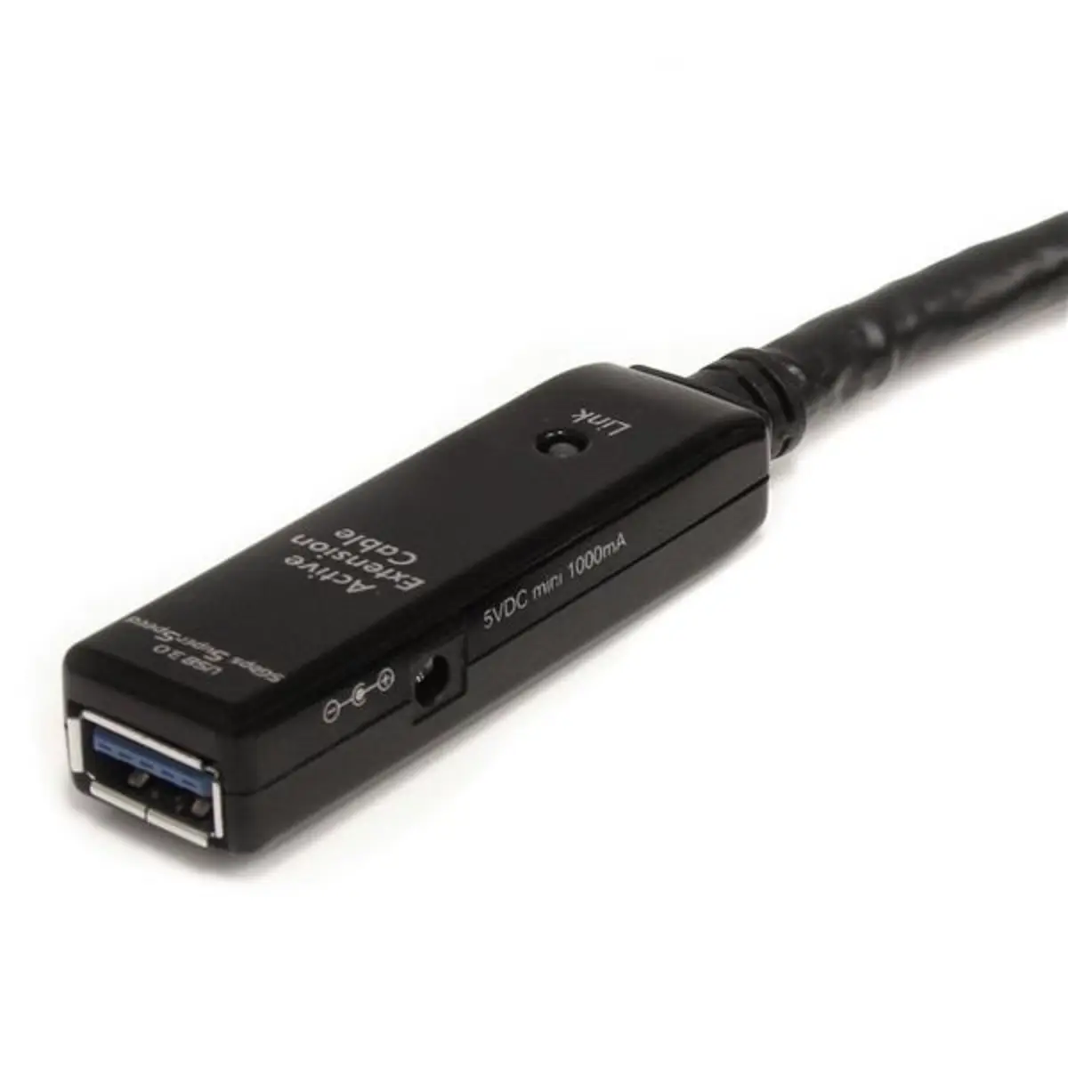 USB Verlängerungskabel USB-3.0/USB-3.0 Männlich/Weiblich Schwarz 10m