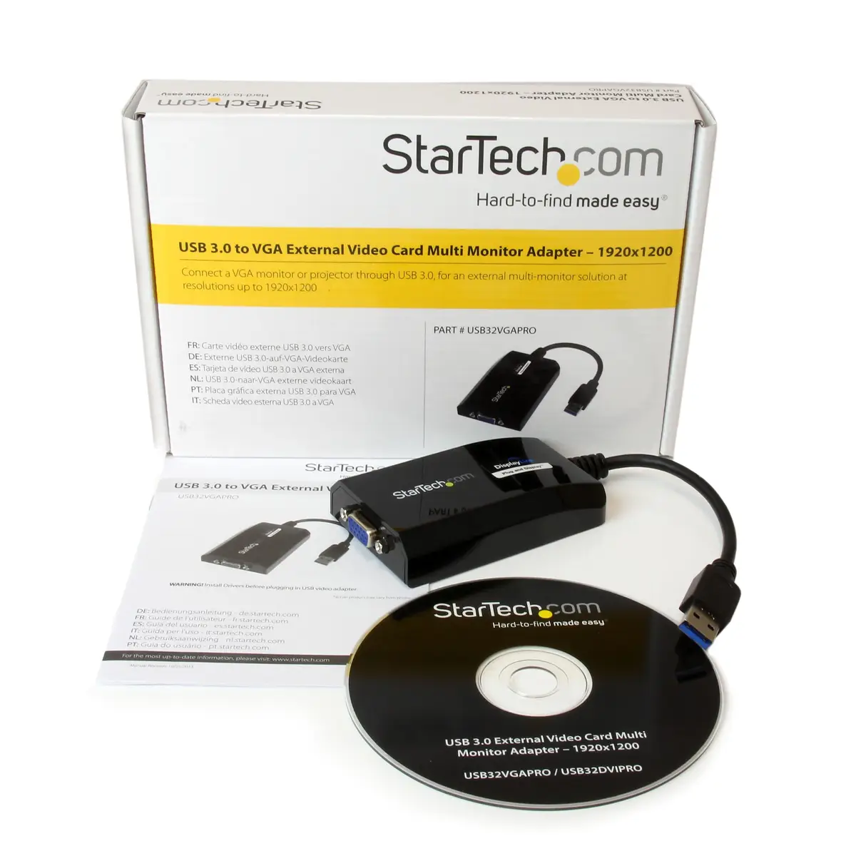 StarTech USB 3.0 to VGA Video adaptor black