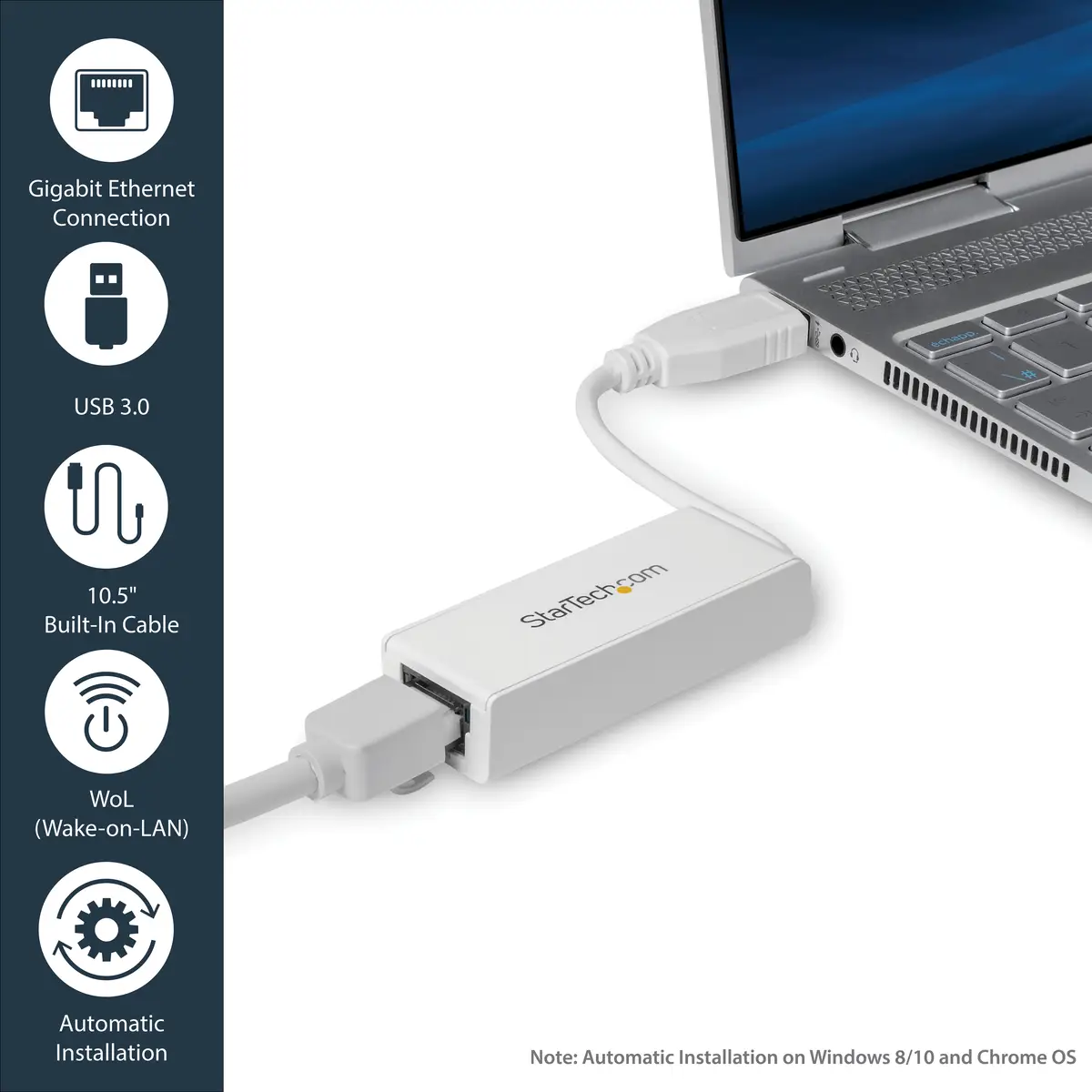 StarTech USB 3.0 to Gigabit Ethernet adaptor white