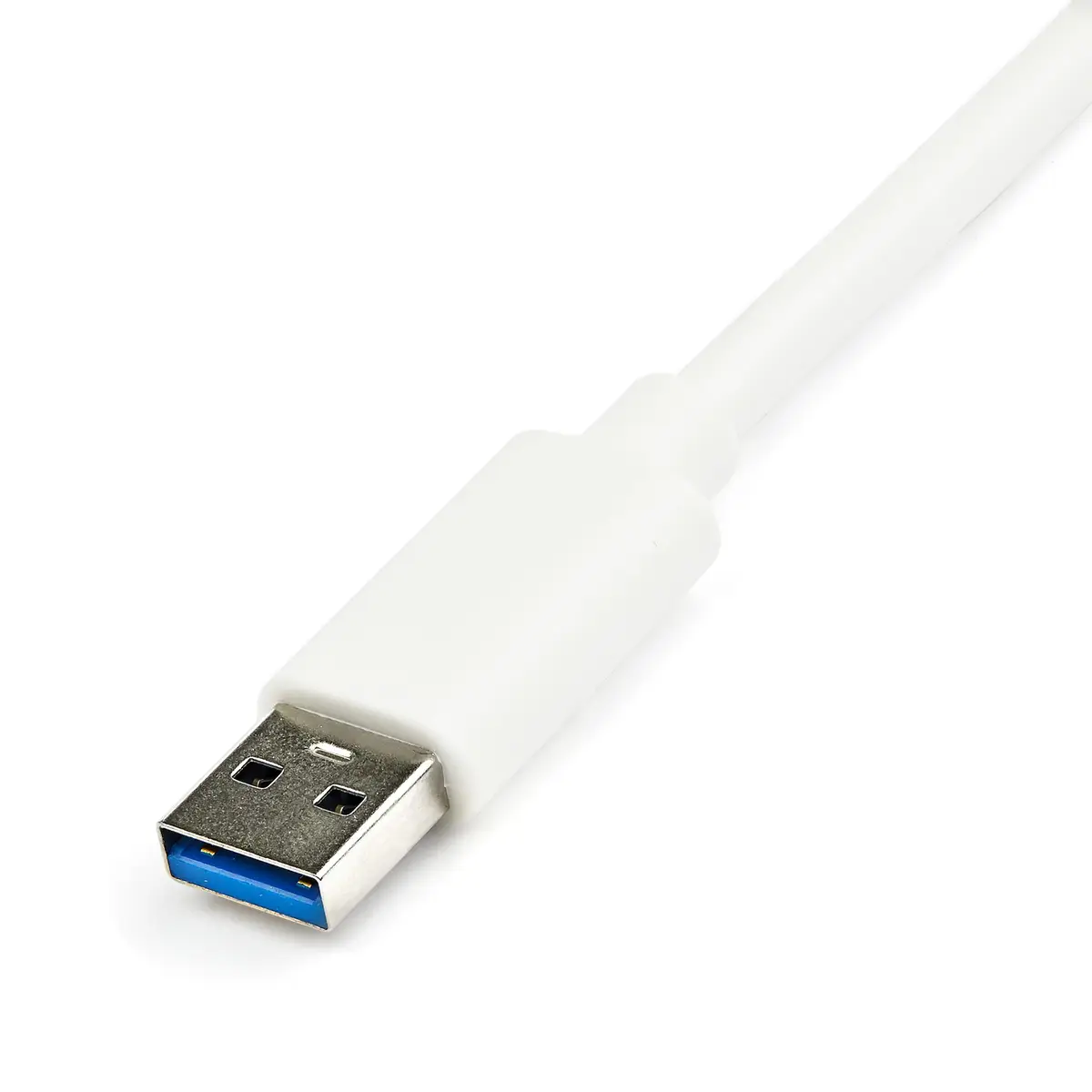 USB 3.0 Gigabit Ethernet LAN Adapter mit USB Port weiß
