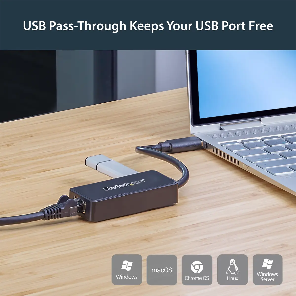 StarTech USB 3.0 to Gigabit Ethernet adaptor black