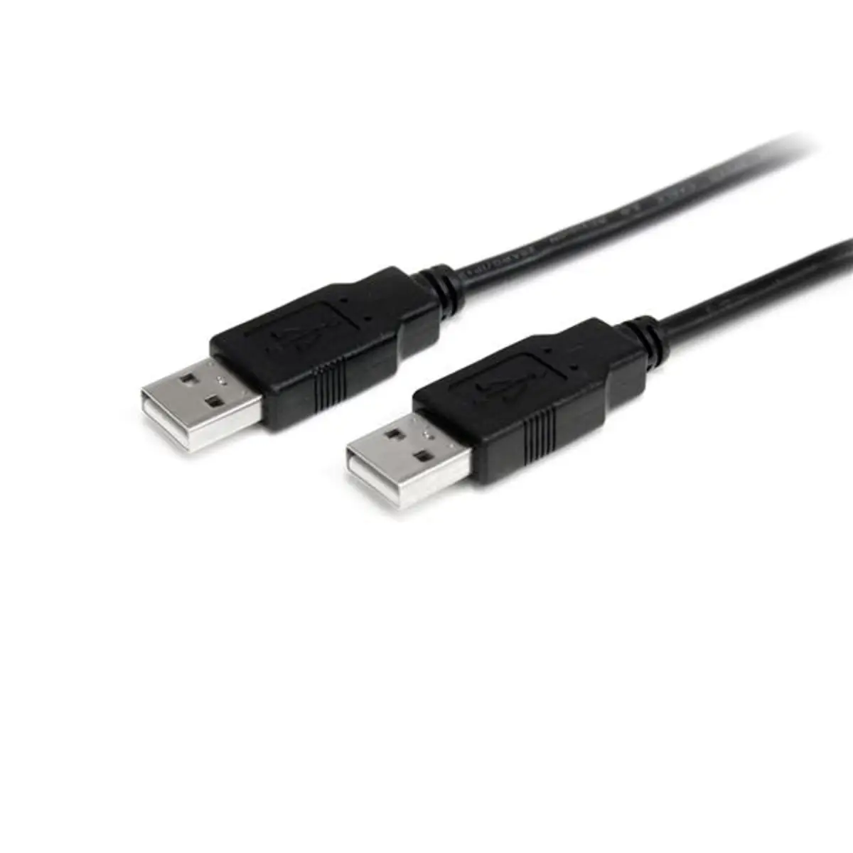 USB 2.0 Kabel A/A Stecker/Stecker schwarz 1m