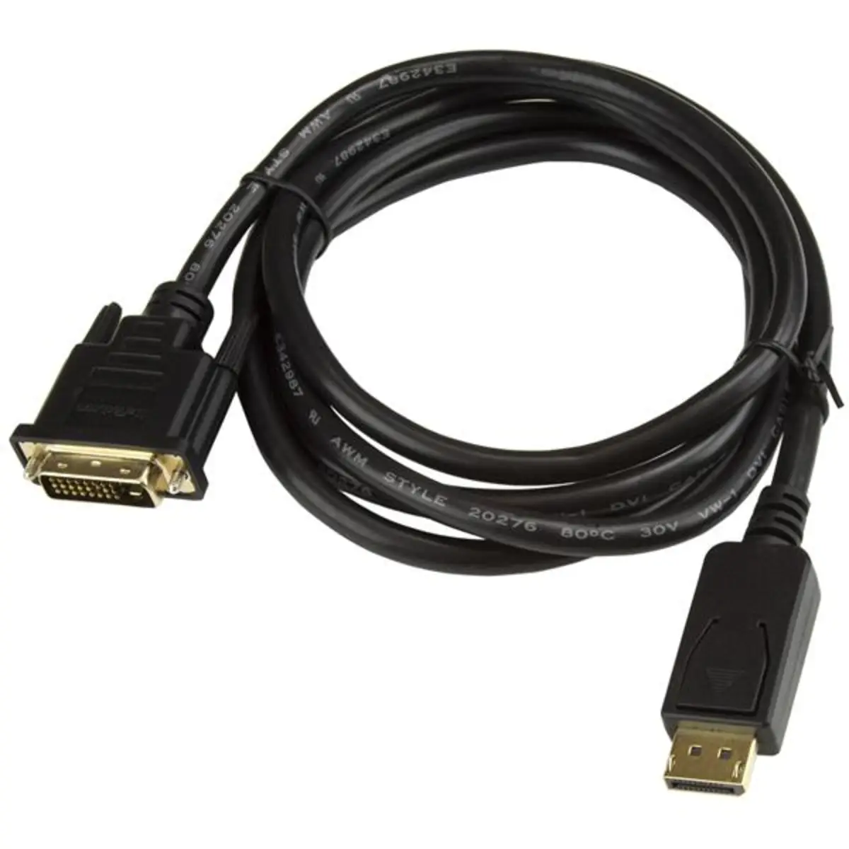 DisplayPort/DVI Adapterkabel Stecker/Stecker Schwarz 1,8 m