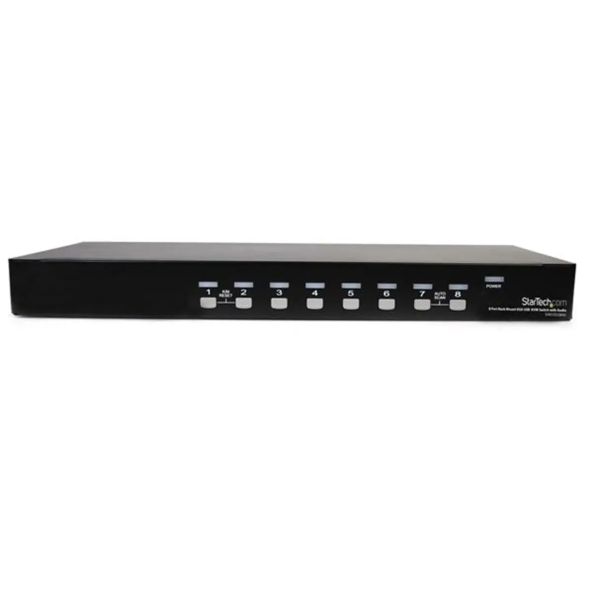 8 Port KVM Switch Rackmount USB/VGA mit Audio
