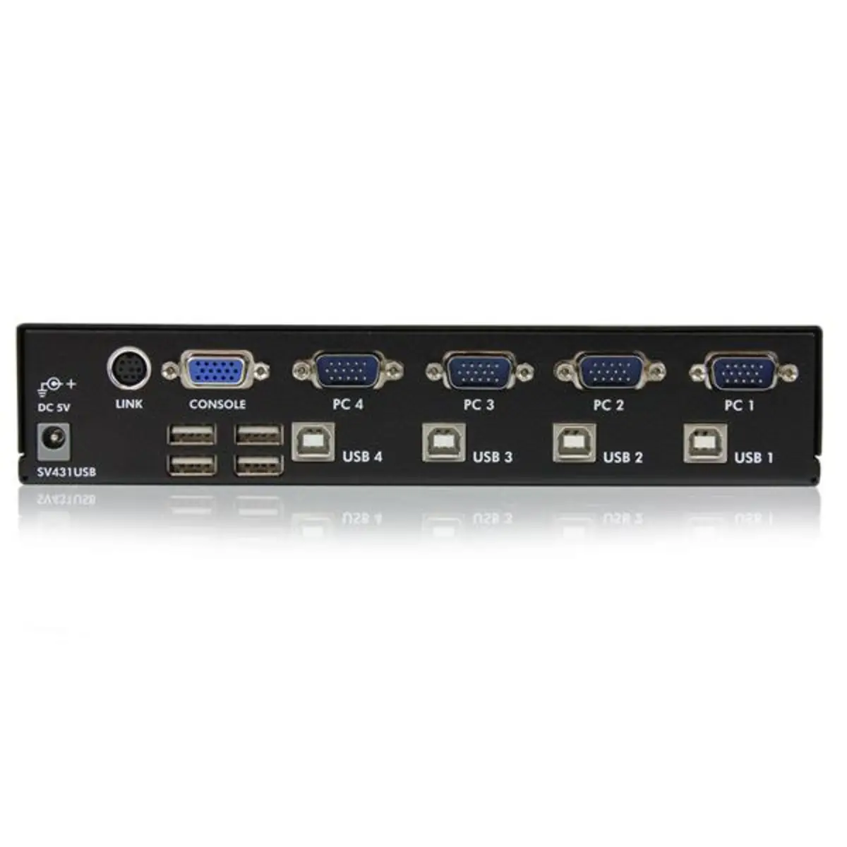 VGA/USB KVM Switch mit Hub 4 Port