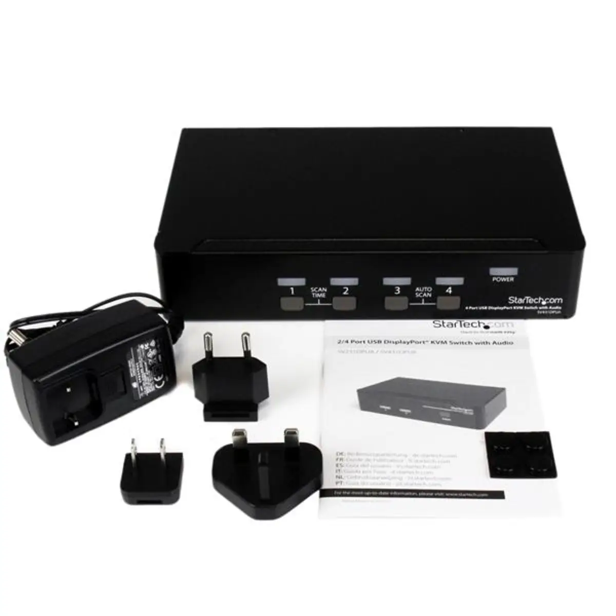 StarTech DisplayPort USB KVM Switch with Audio 4 Port