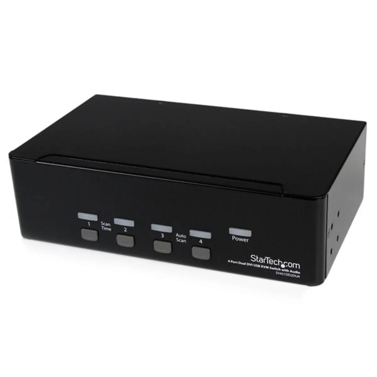 Dual DVI USB KVM Switch mit Audio 4 Port