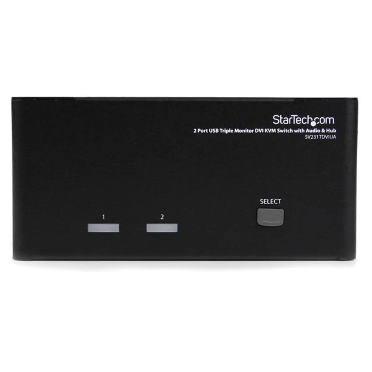 2 Port KVM Switch Dreifach Monitor DVI/USB mit Audio