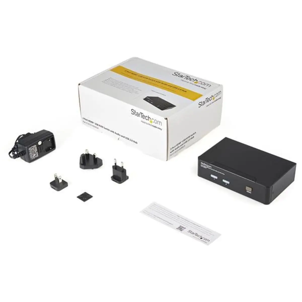 2 Port KVM Switch USB HDMI Schwarz