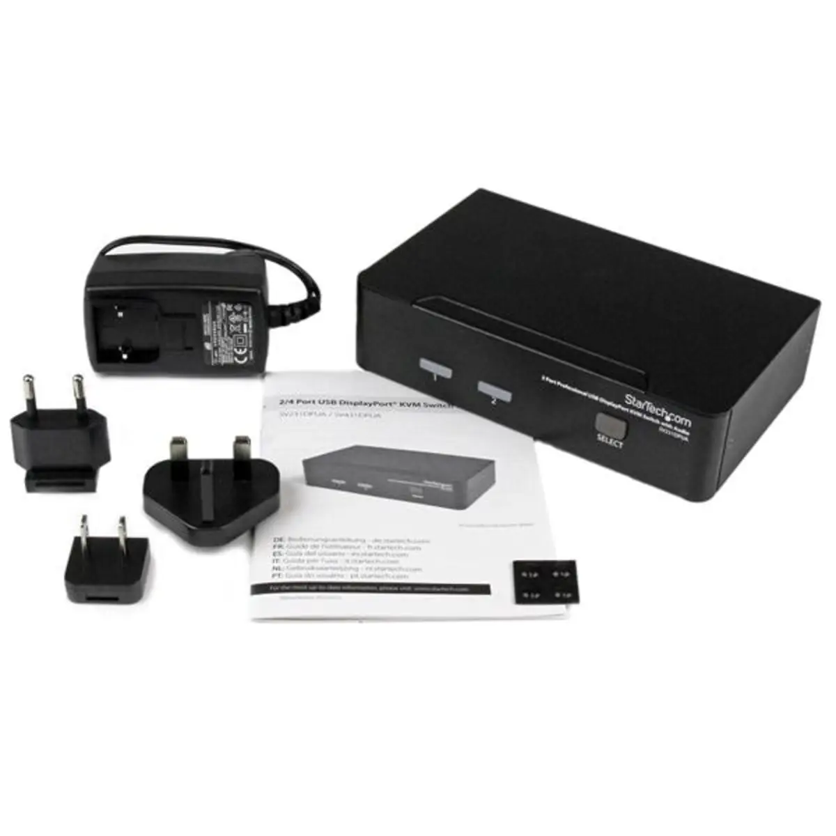 StarTech Dual DisplayPort USB KVM-Switch with Audio 2 Port