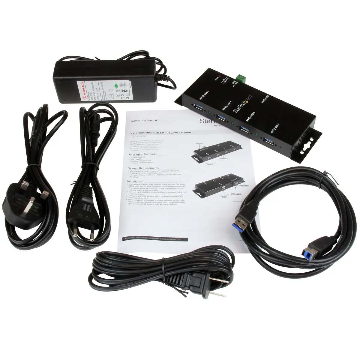 StarTech 4 Port Industrieller USB 3.0 Hu
