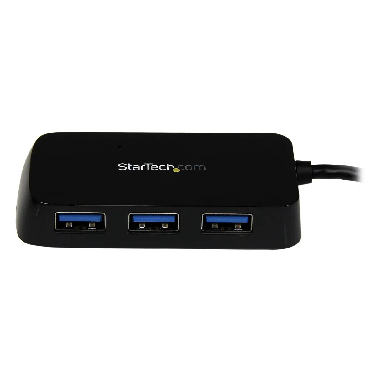 SuperSpeed Mini USB 3.0 Hub 4 Port Schwarz