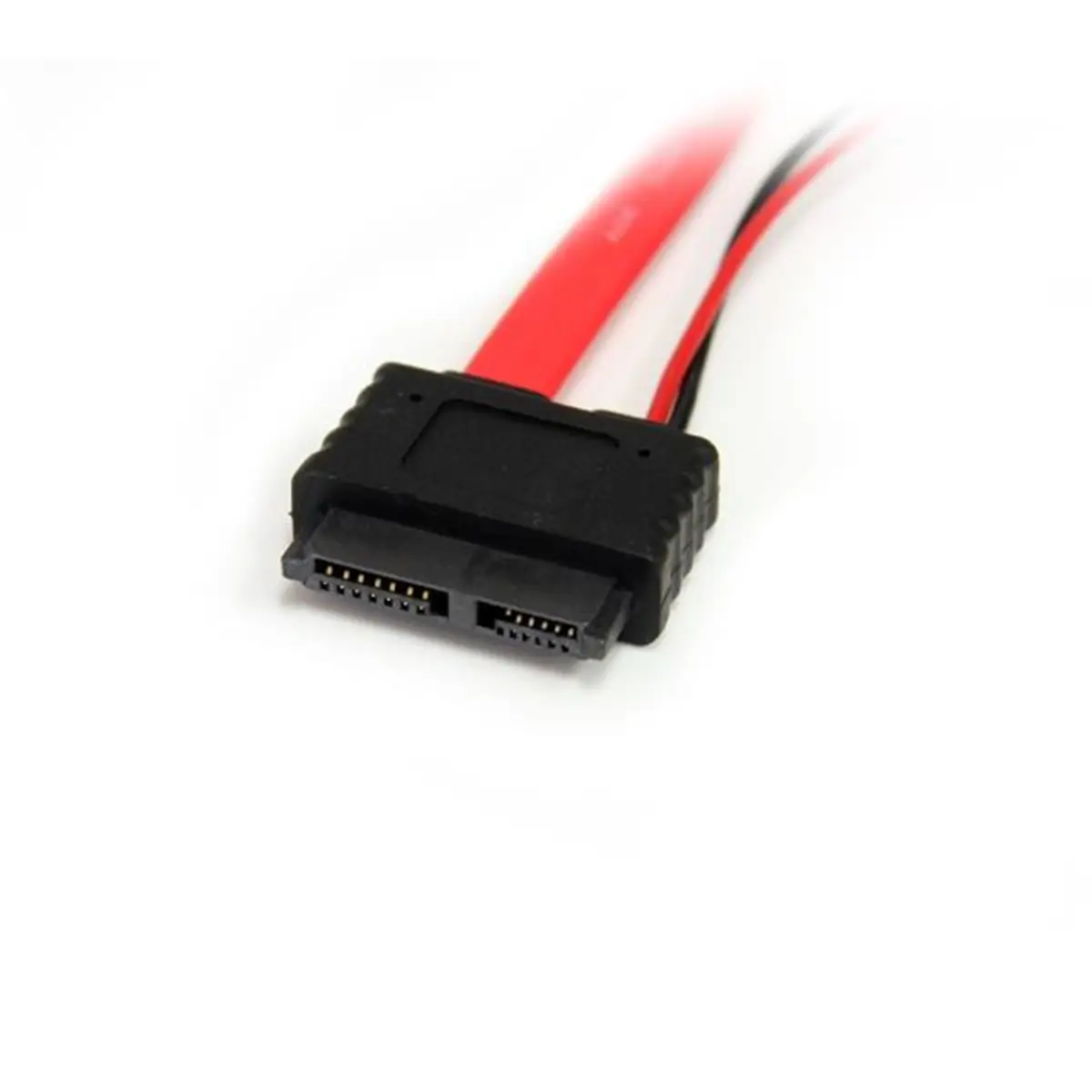 Slimline SATA auf SATA mit LP4-Stromkabel/Adapter Stecker/Stecker Rot 0,30m