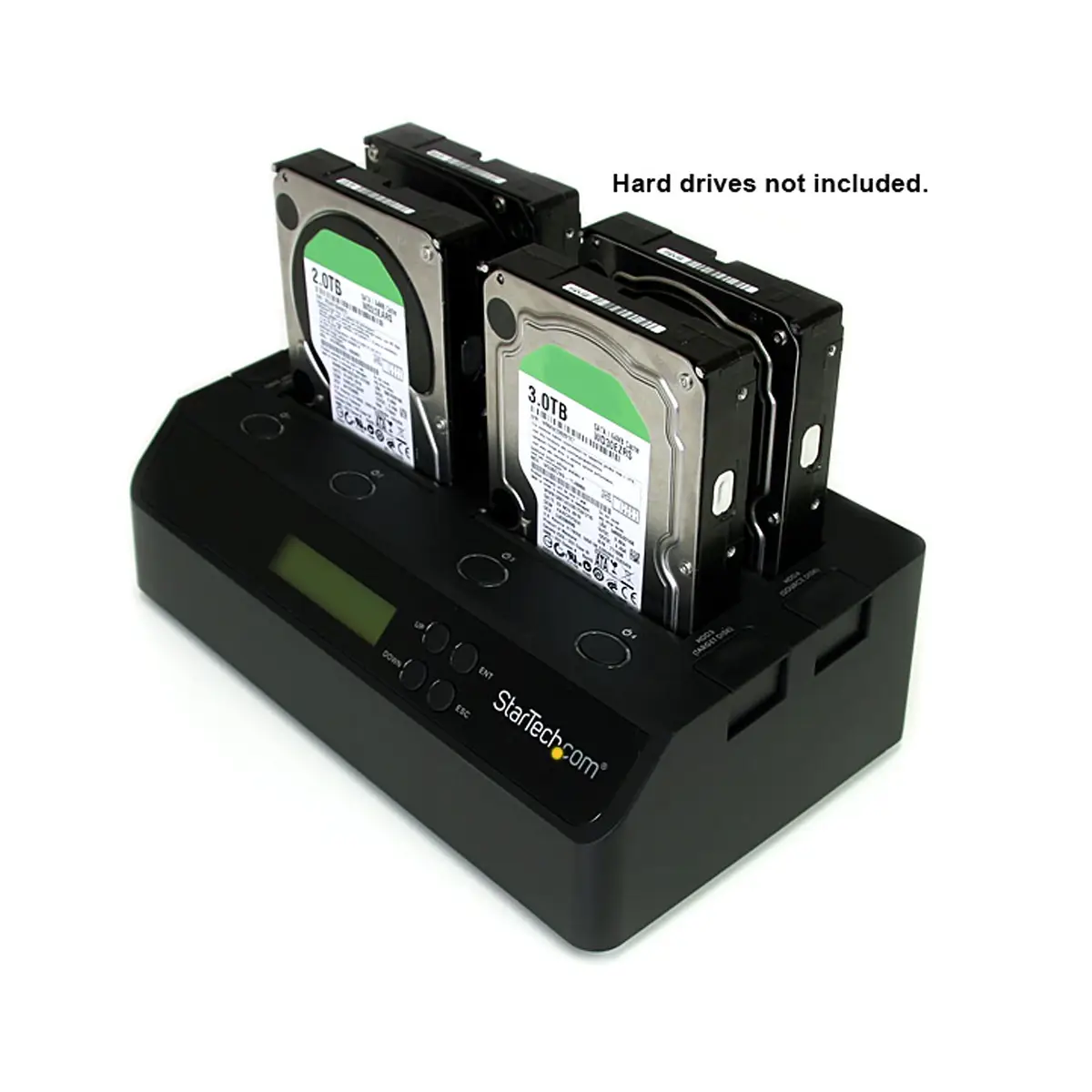 4 Schacht Festplatten Kopierstation USB 3.0/eSATA auf SATA HDD 1:3 Duplikator