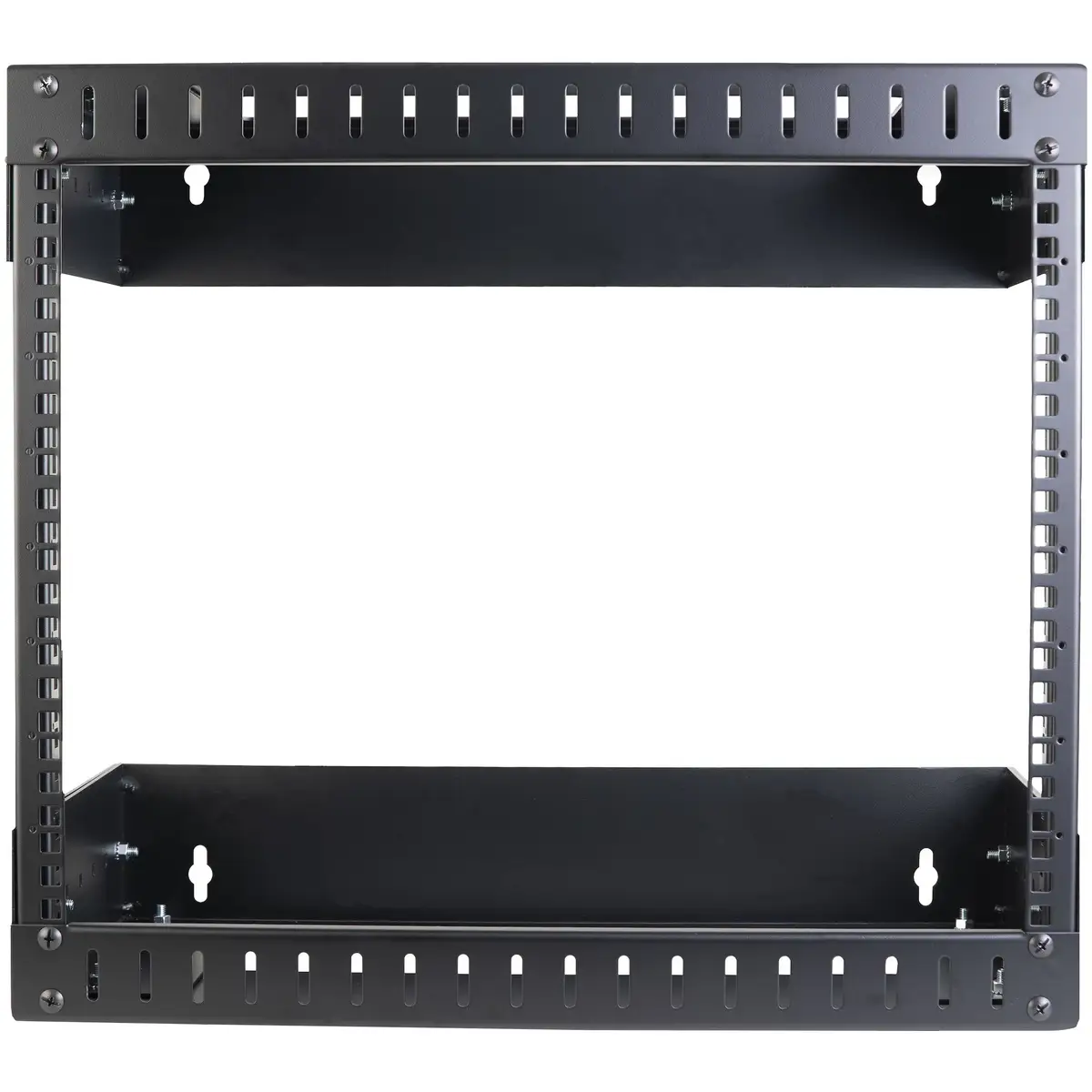 8HE 19 Open Frame Geräte Rack Wandmontagefähig Tiefenverstellbar