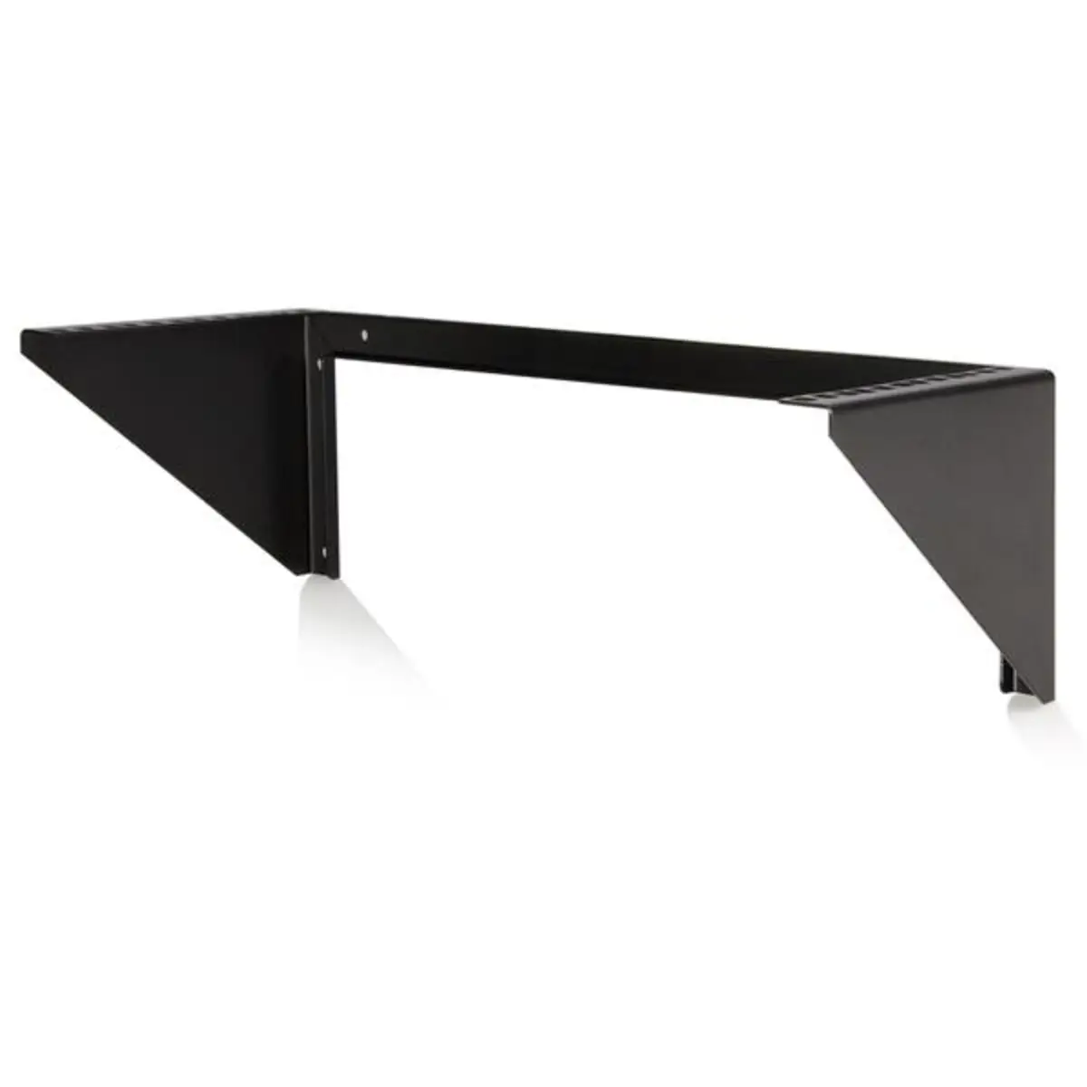 19" 4HE vertikales Wandmontage Rack schwarz