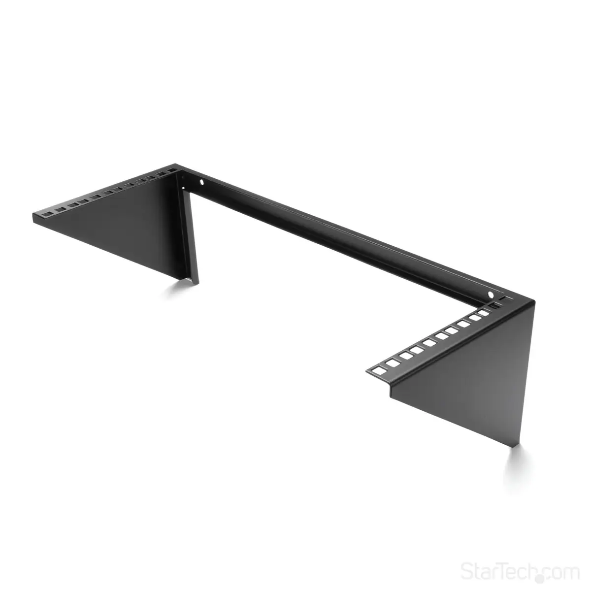 19" 4HE vertikales Wandmontage Rack schwarz