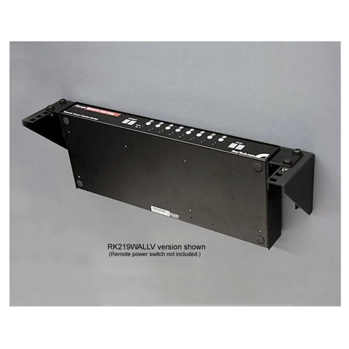 1HE 19" vertikales Wandmontage Rack aus Stahl