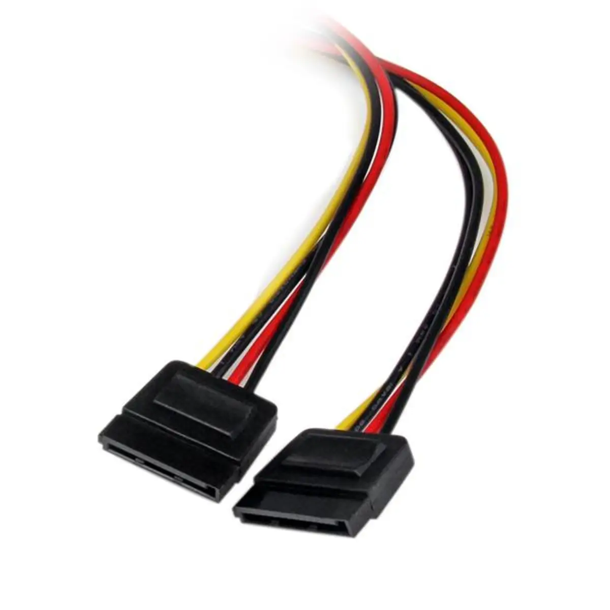 SATA Y-Stromkabel Molex(4-Pin)/2xSATA (15-Pin) Männich/Männlich 0,3m