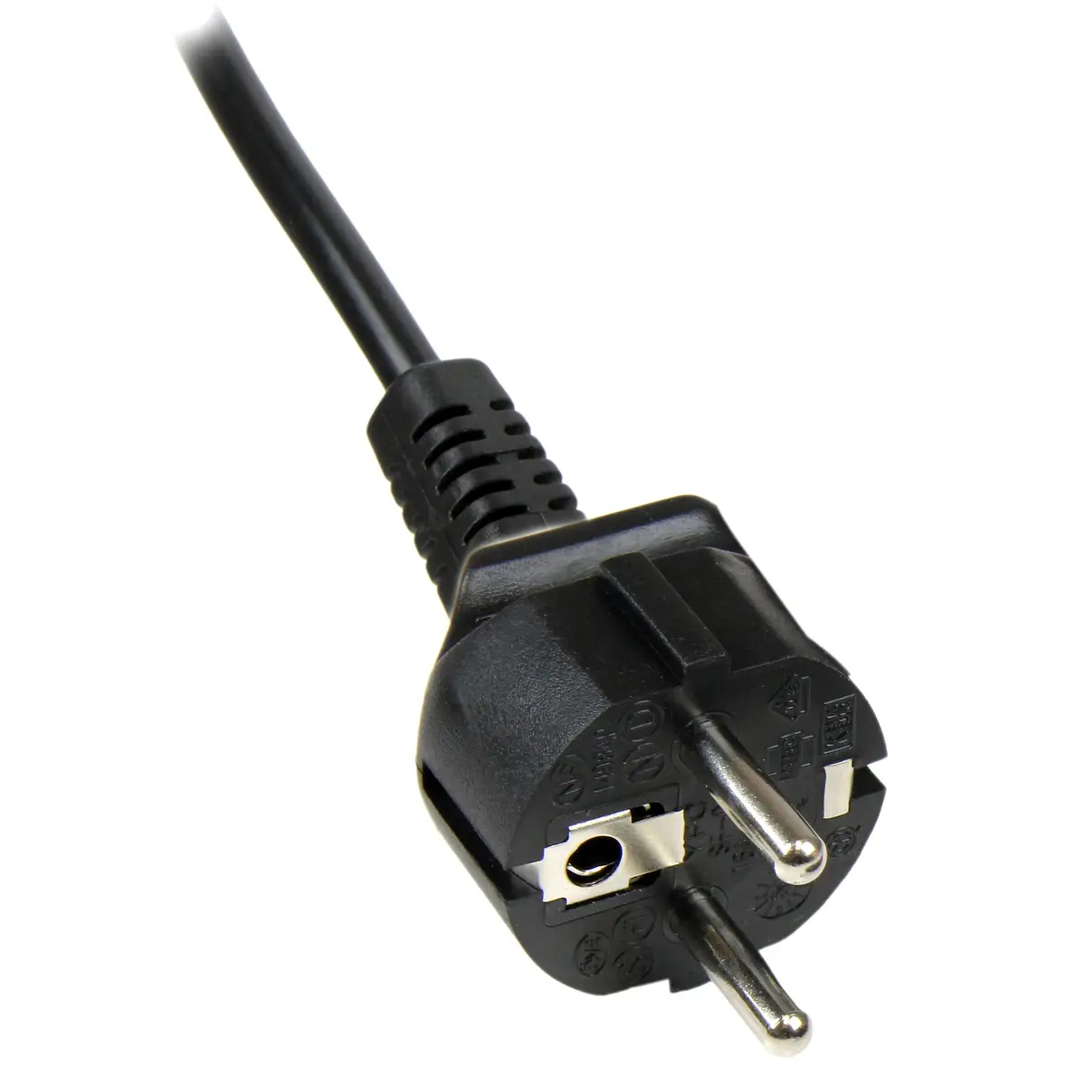 Netzkabel CEE7 auf C5 IEC320 Schwarz 2 m