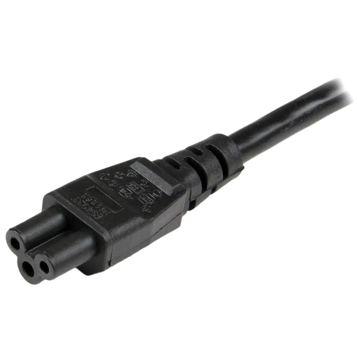 Netzkabel CEE7 auf C5 IEC320 Schwarz 2 m