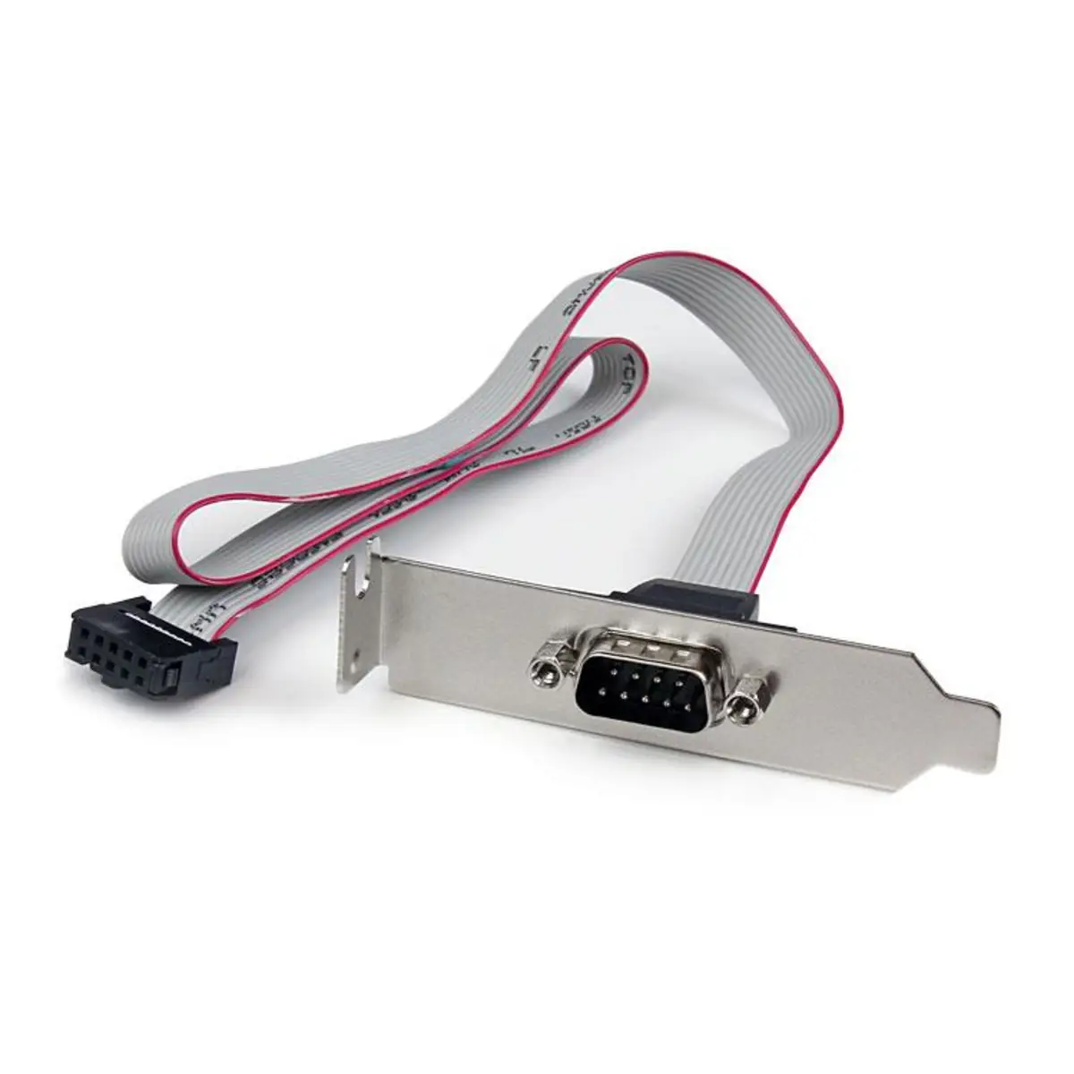 1 Port Seriell DB9 Slotblech mit 10 Pin Pinheader Kabel - Low Profile