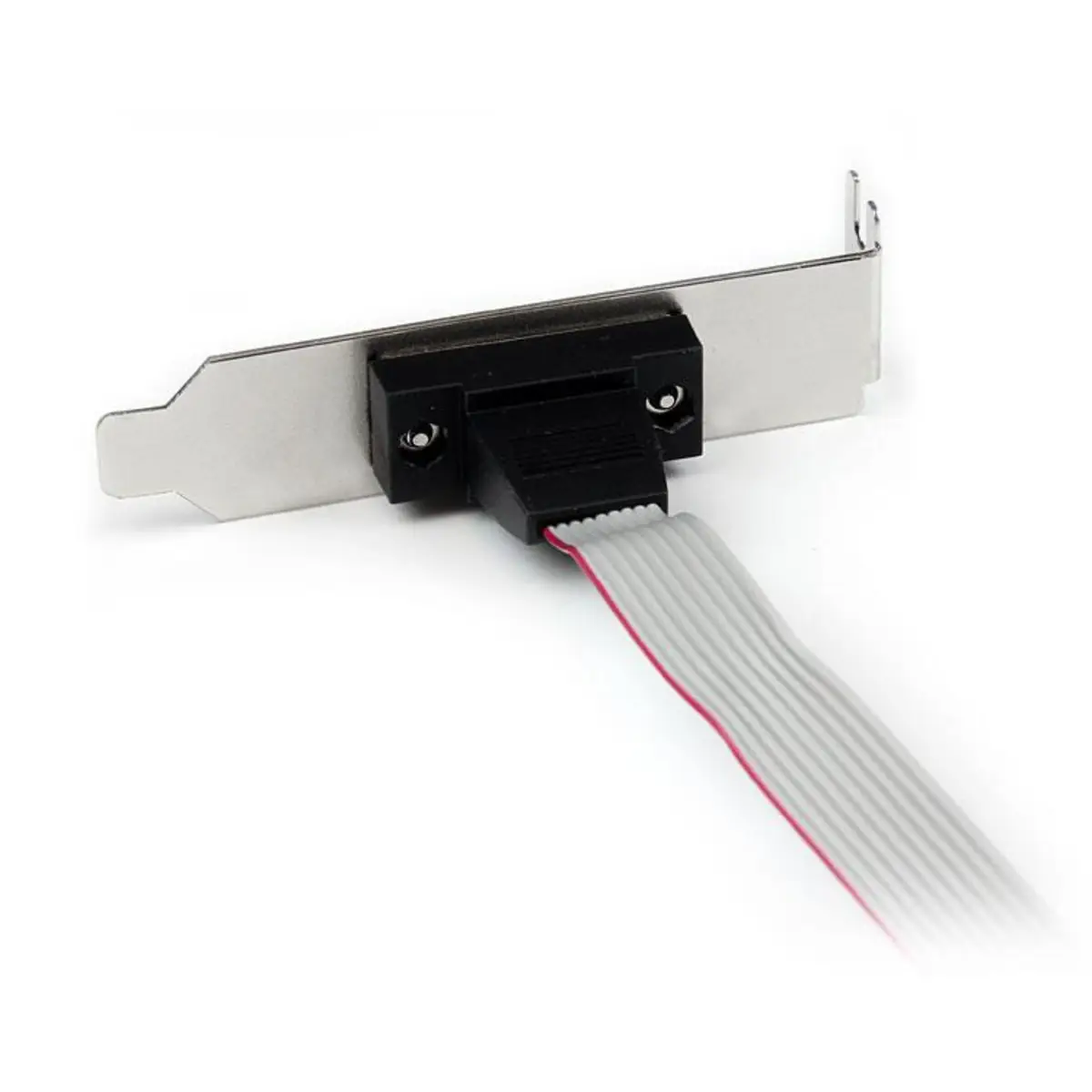 1 Port Seriell DB9 Slotblech mit 10 Pin Pinheader Kabel - Low Profile